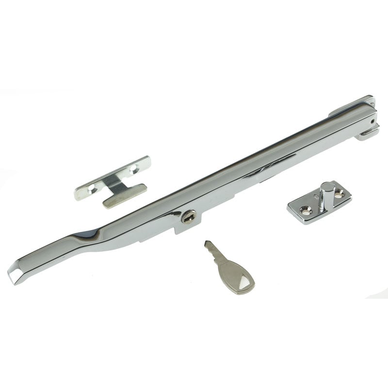Frelan W54 Locking Casement Stays, 10 Inch Replacement Window Arm, Chrome