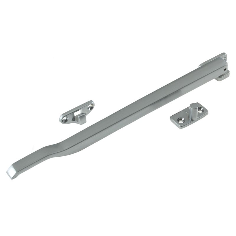 Frelan Silver W56 Non Locking Casement Stays, 10 Inch Replacement Window Arm,