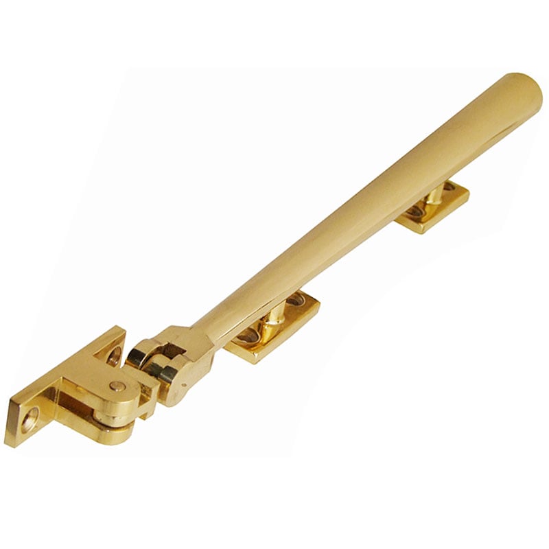 Frelan W73 Julietta Casement Window Stay, Brass, 10 Inch Window Arm, Jedo