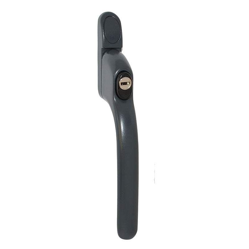 Fab & Fix Anthracite/Grey W85 Locking Upvc Window Handles, 40Mm, Fab N Fix Connoisseur