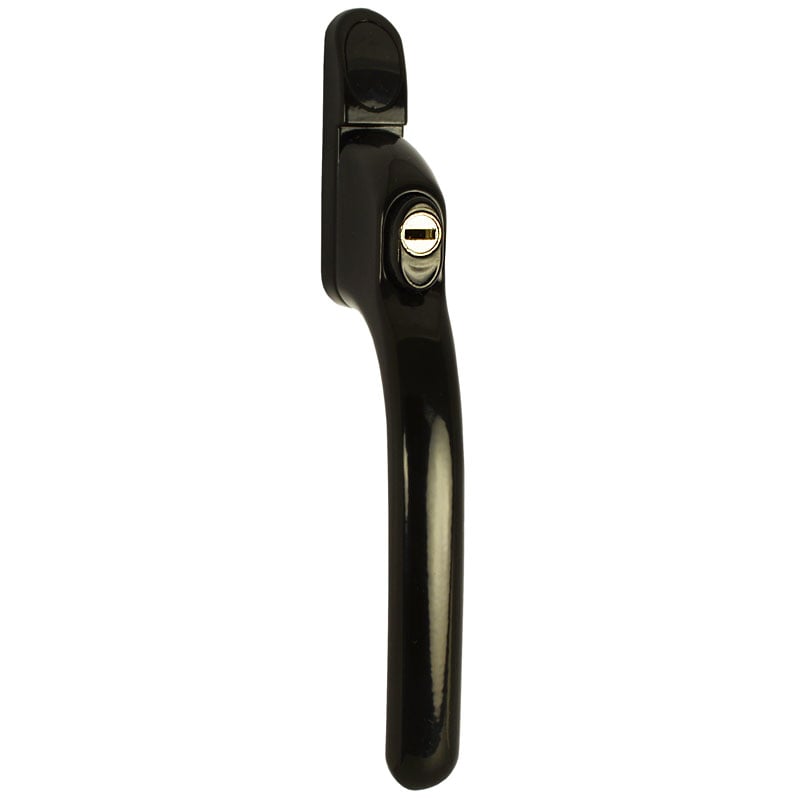 Fab & Fix Black W85 Locking Upvc Window Handles, 15Mm, Fab N Fix Connoisseur