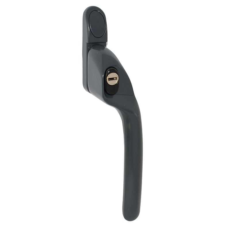 Fab & Fix Anthracite/Grey W86 Cranked Upvc Window Handles, Right, 30Mm, Connoisseur