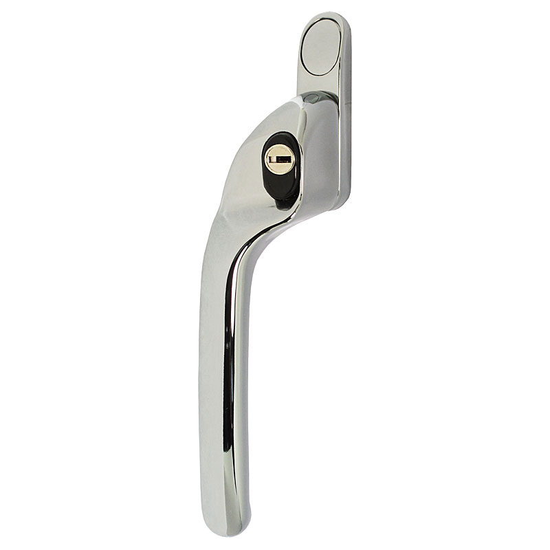 Fab & Fix W86 Offset Upvc Window Handles, Left, Chrome, 10Mm, Fab 'N' Fix