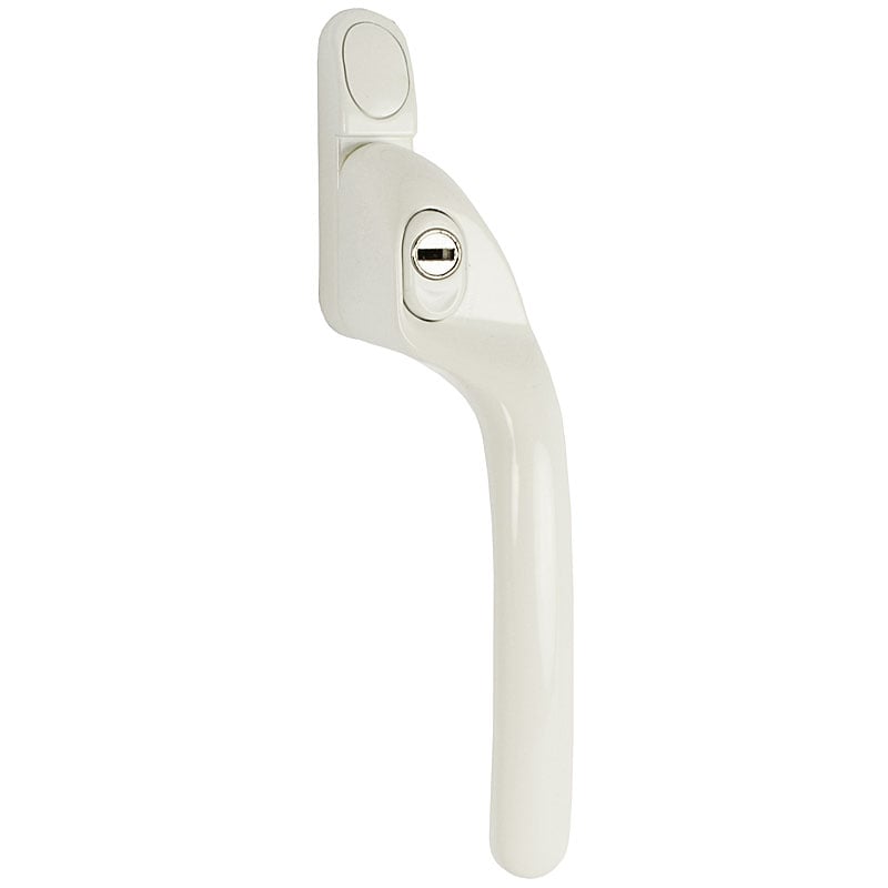 Fab & Fix White W86 Cranked Upvc Window Handles, Right, 15Mm, Connoisseur