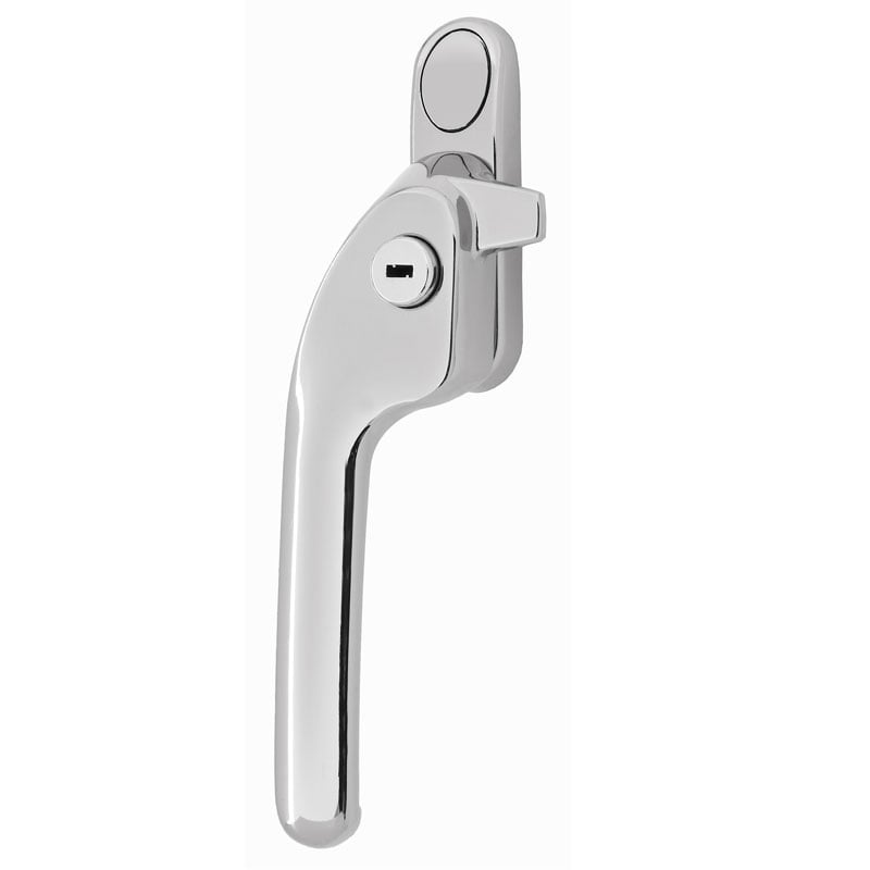 Fab & Fix W87 Timber Casement Window Fasteners, Left, Chrome, Era Guru