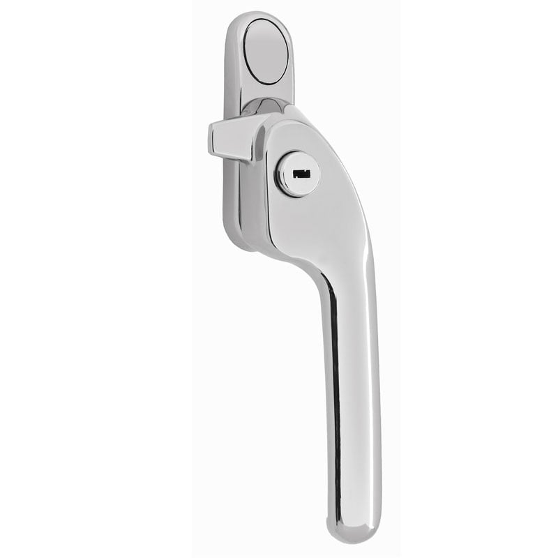 Fab & Fix W87 Timber Casement Window Fastener, Right, Chrome, Era Guru