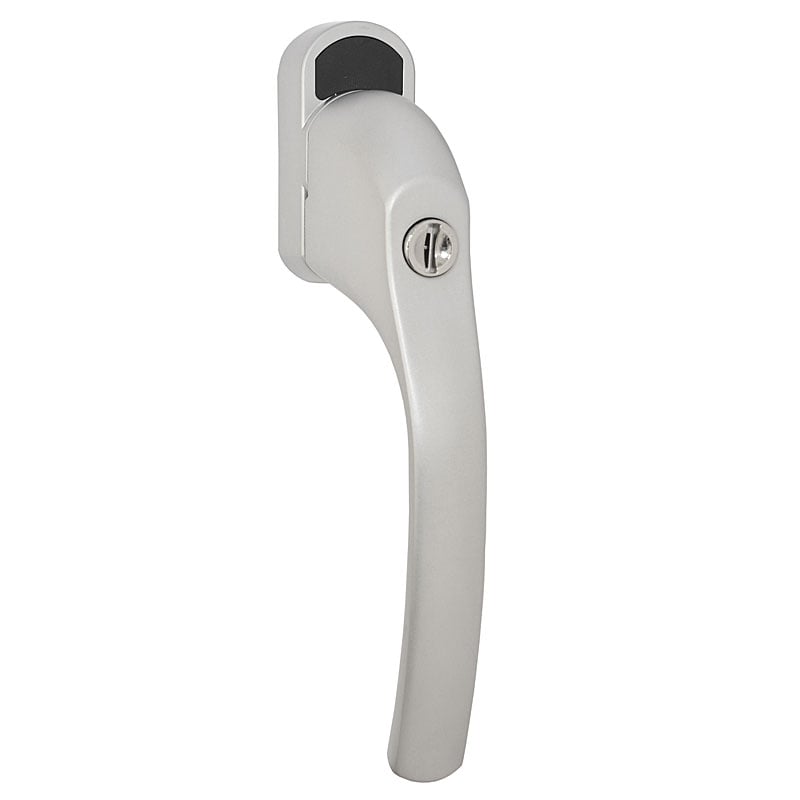 W92 Locking Tilt and Turn Window Handles, Silver, 32mm Spindle