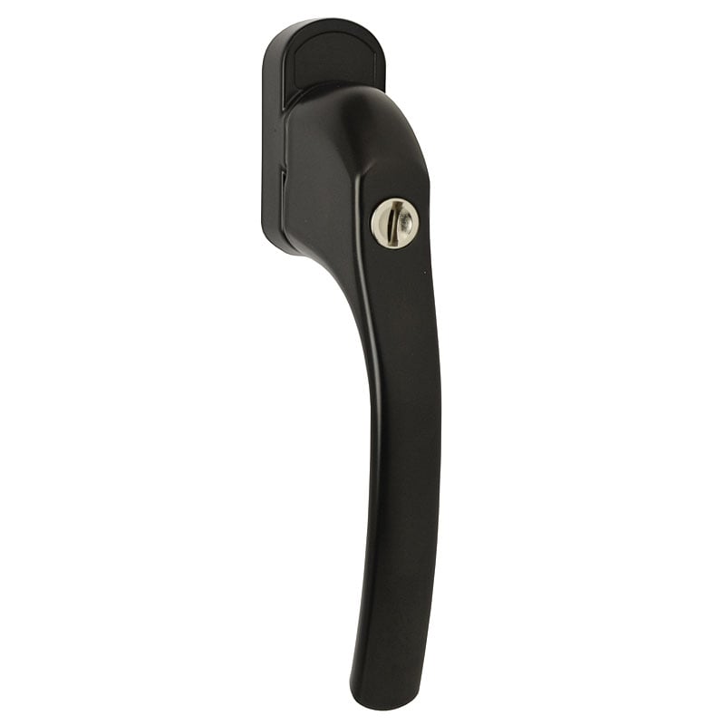 W92 Locking Tilt and Turn Window Handles, Black, 44mm Spindle