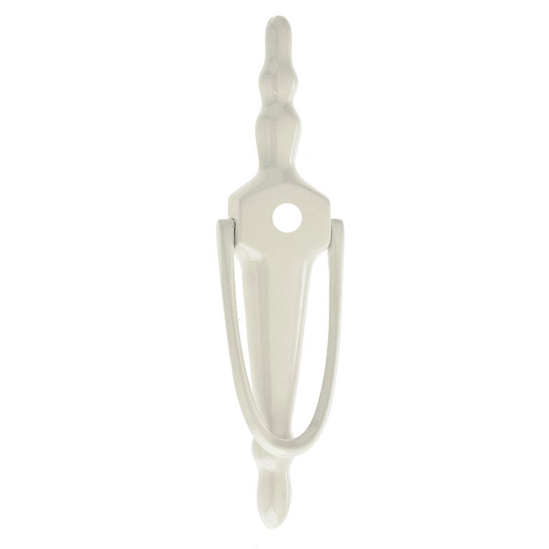 Mila White Victorian Urn Slimline Knocker With Spy In
