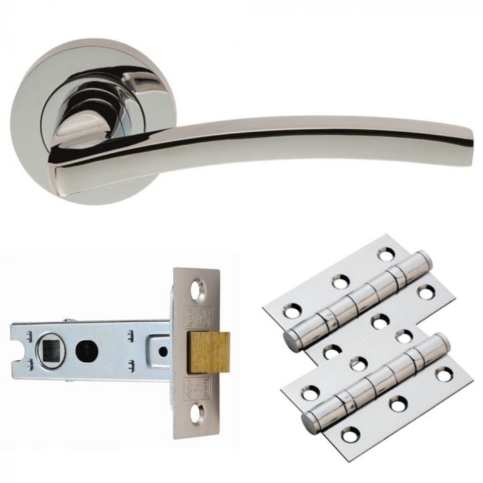 Carlisle Brass Xd02 Tavira Door Handle Pack, Polished Chrome