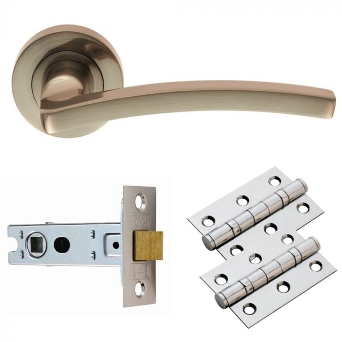 Carlisle Brass Xd02 Tavira Door Handle Pack, Satin Nickel