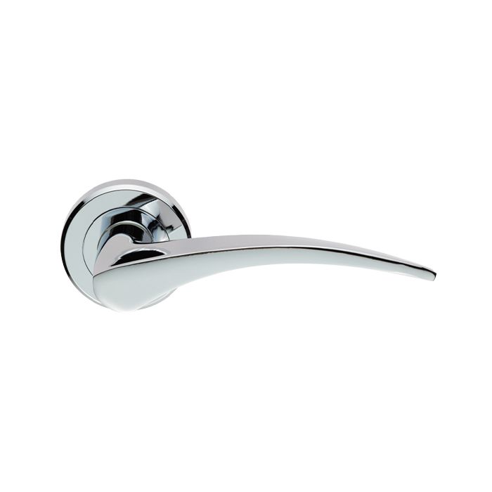 Carlisle Brass Xd07 Olivier Lever Rose Door Handle, Polished Chrome