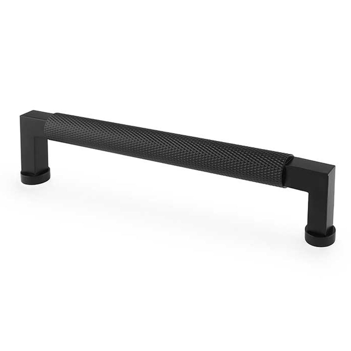 Carlisle Brass Black Alexander & Wilks Camille Knurled Cabinet Pull Handle