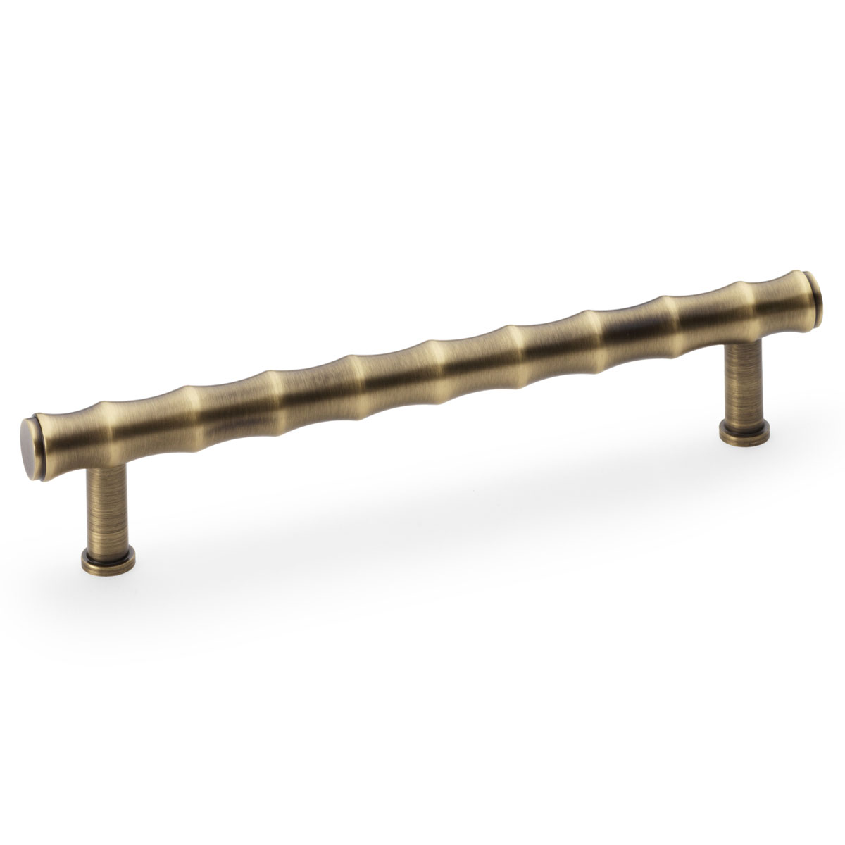 Carlisle Brass Crispin Bamboo T-Bar Cupboard Pull Handle, Antique Brass, 160Mm