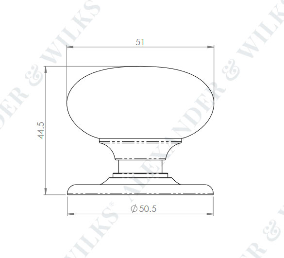 Diagram Image for XD18 Kershaw Internal Door Knob