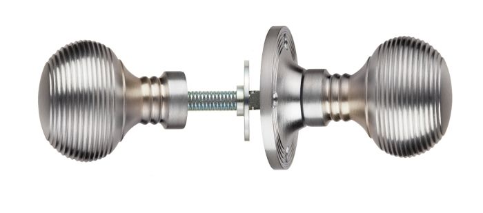 Carlisle Brass Xd22 Queen Anne Rim Door Knob, Satin Chrome