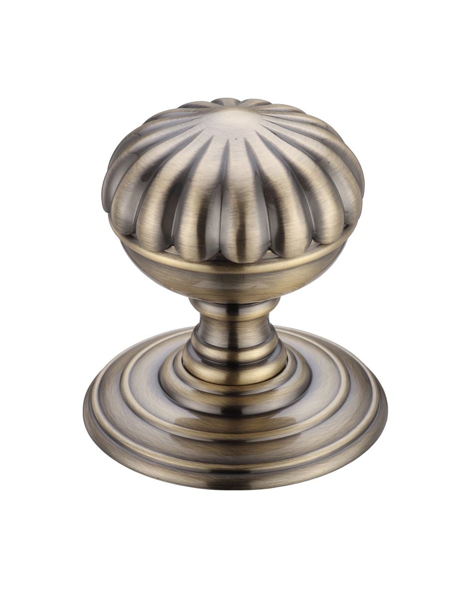 Zoo Xd28 Flower Internal Door Knob, Antique Brass