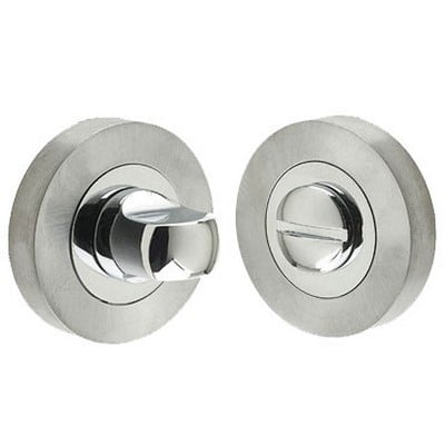 Frelan Door Thumbturn Z101 - Chrome/Satin Chrome