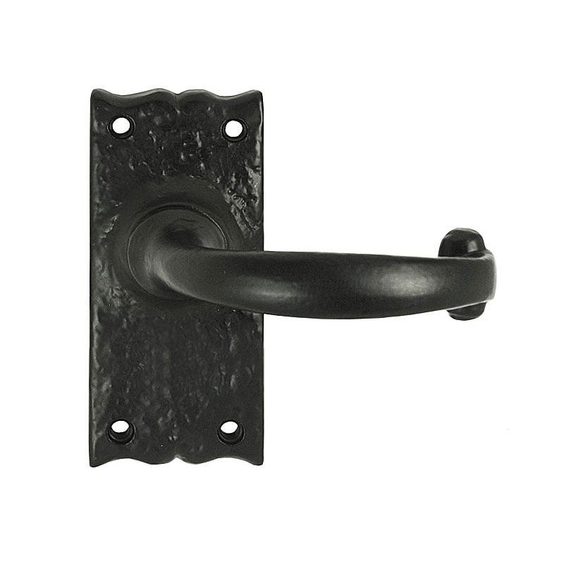 Frelan Black Z139 Tudor Antique Latch Door Handle, 108Mm X 48Mm