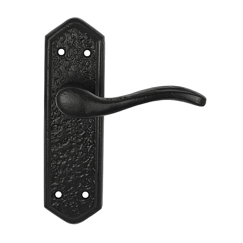 Frelan Black Z143 Tudor Antique Wentworth Latch Door Handles