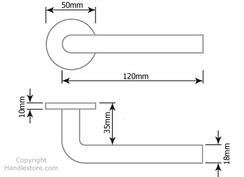 Diagram Image for Z15 Gamma Lever Rose Door Handle
