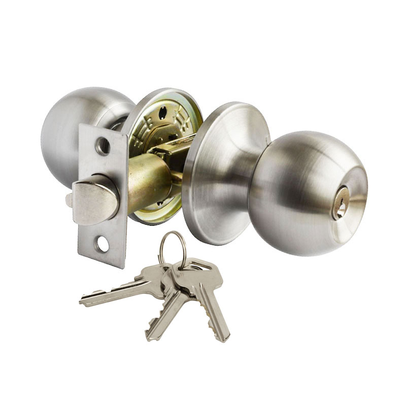 Mpsmith Stainless Steel Key Locking Entrance Door Knob Set