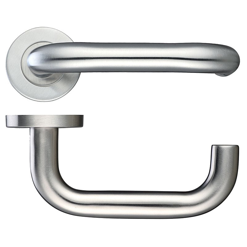 Zoo Z302 Stainless Steel Internal Door Handles, 201, Rtd Lever On Rose