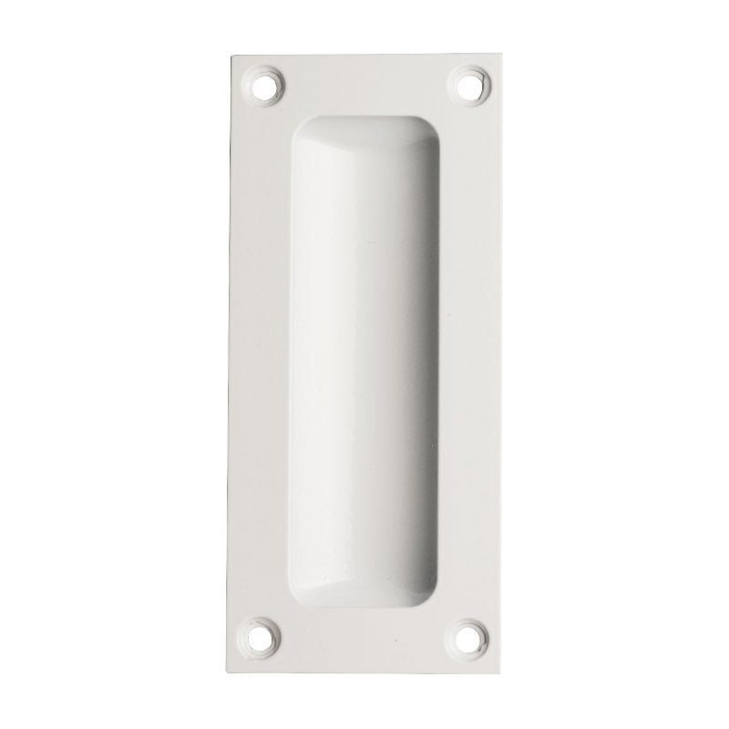 Frelan White Rectangular 102Mm Flush Sliding Door Handles