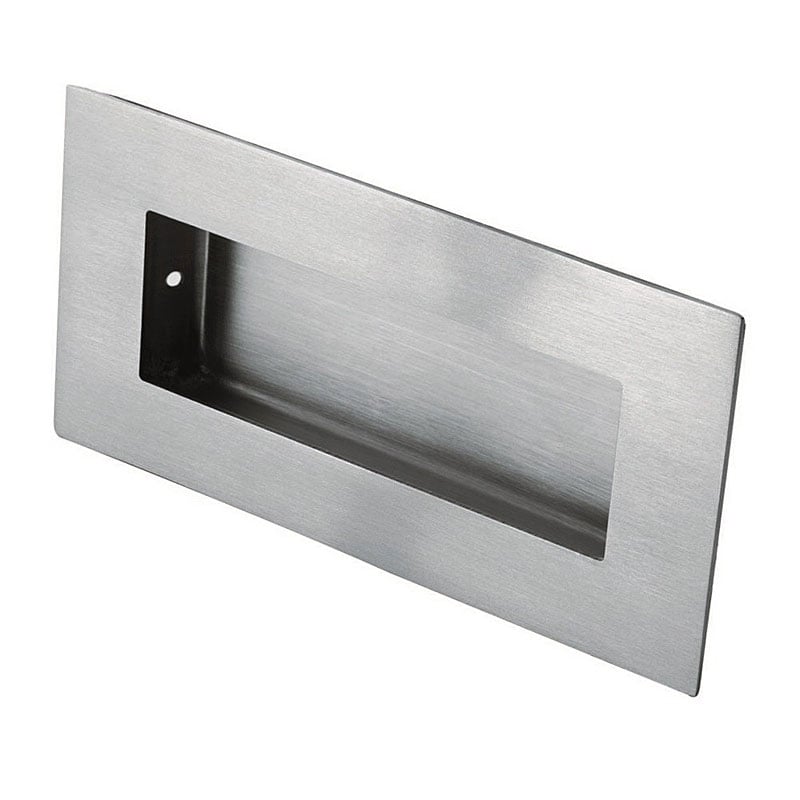 Carlisle Brass Satin Stainless Steel 102Mm Flush Sliding Door Handle