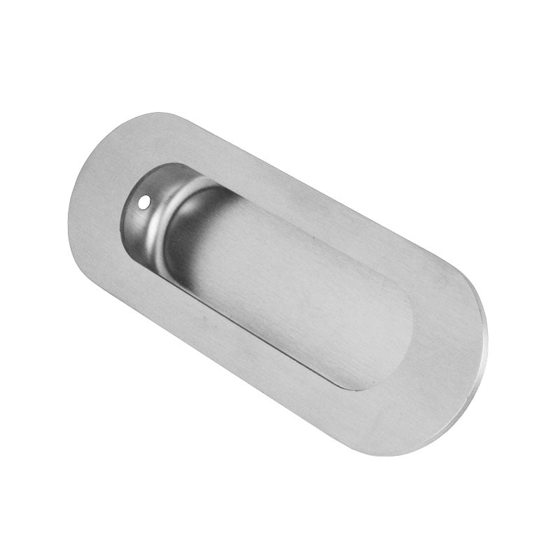 Carlisle Brass 120Mm Radius Flush Sliding Door Handle Satin Stainless Steel