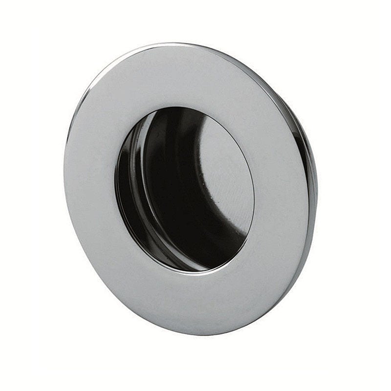 Carlisle Brass Bright Stainless Steel 50Mm Circular Flush Sliding Door Handles