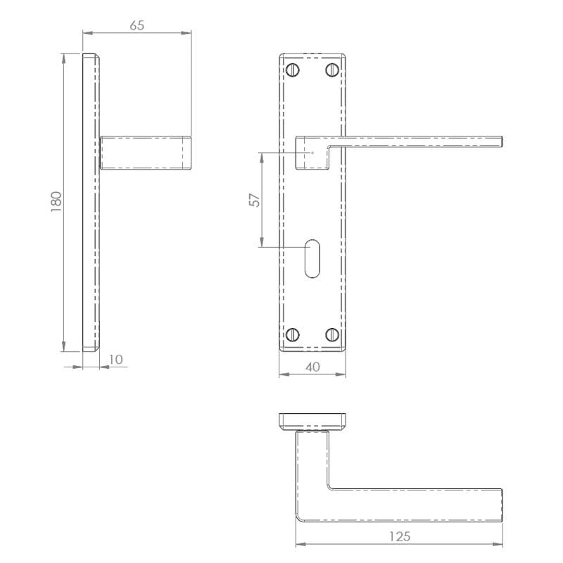 Diagram Image for Z60 Lever Lock Door Handles