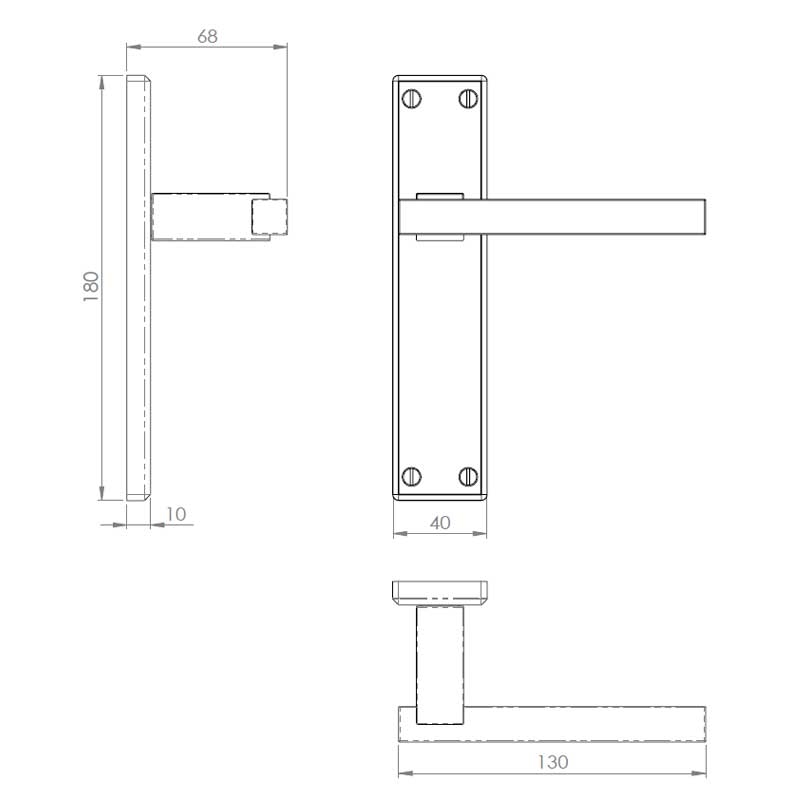 Diagram Image for Z63 Lever Latch Door Handles