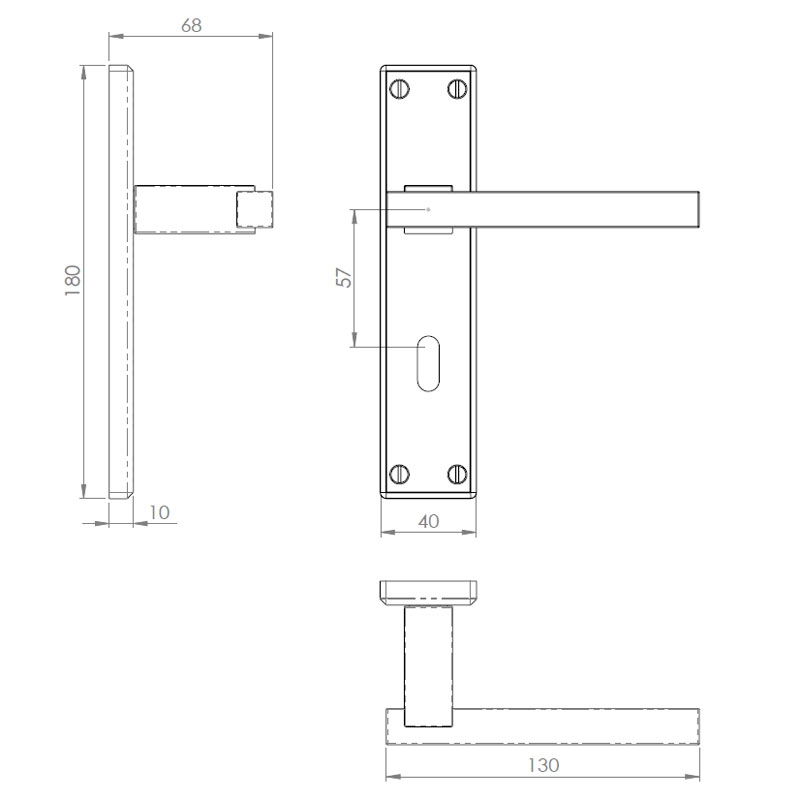 Diagram Image for Z64 Lever Lock Door Handles