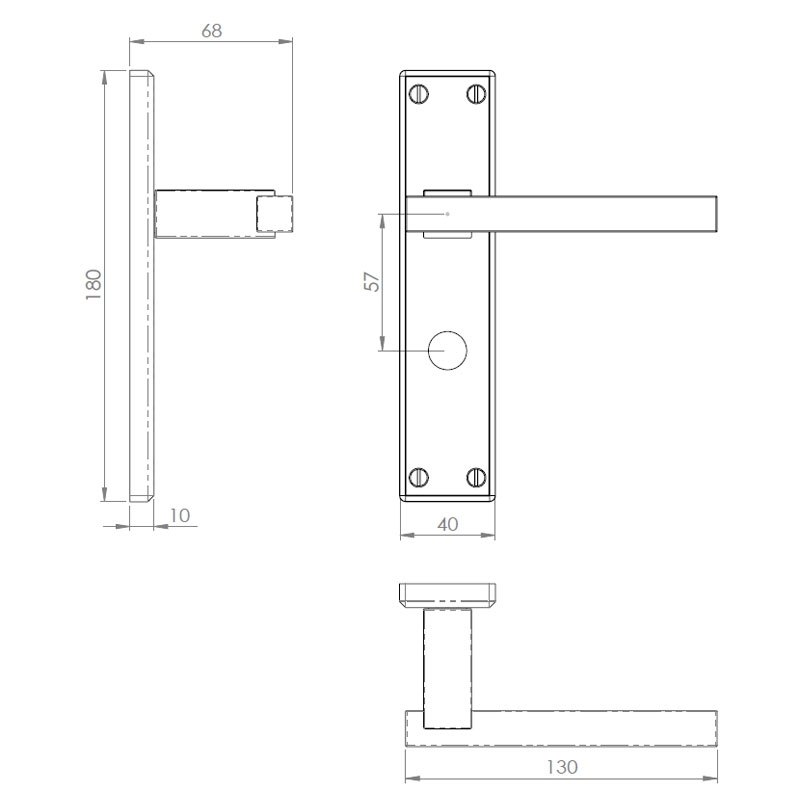 Diagram Image for Z66 Bathroom Door Handles