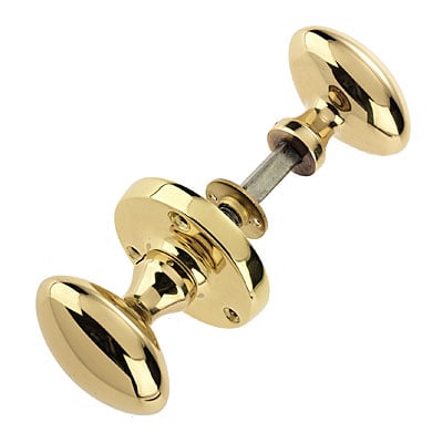 Frelan Z92 Oval Rim Knob Polished Brass