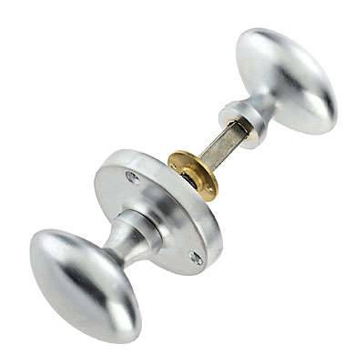 Frelan Z92 Oval Rim Knob Satin Chrome