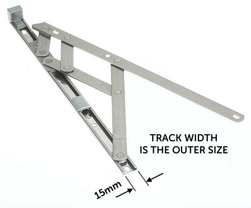 Measure the track width as 15mm.