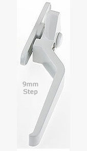 Cockspur window handles with 9mm step