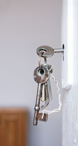 Front door handle keys